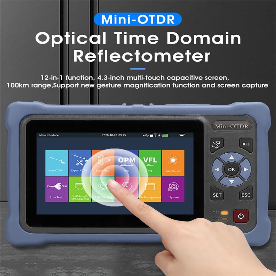 4.3 Inç Dokunmatik Ekran MINI  - Optical Time Domain Reflectometer Otdr 1310 1550Nm incelemesi ve fiyatı