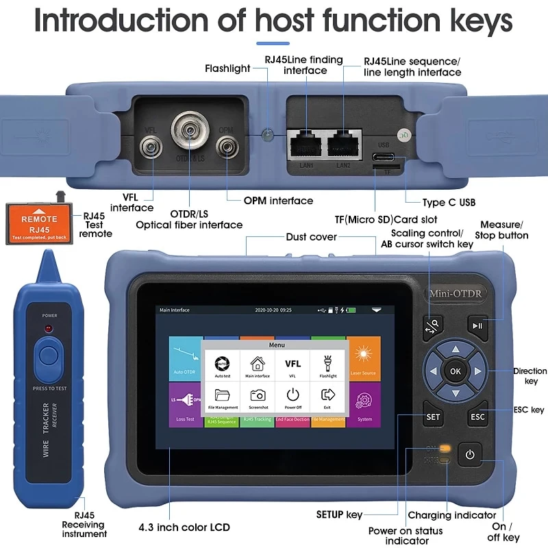 Novker 12'si 1 Arada Mini OTDR - Optical Time Domain Reflectometer Otdr 1310 1550Nm incelemesi ve fiyatı