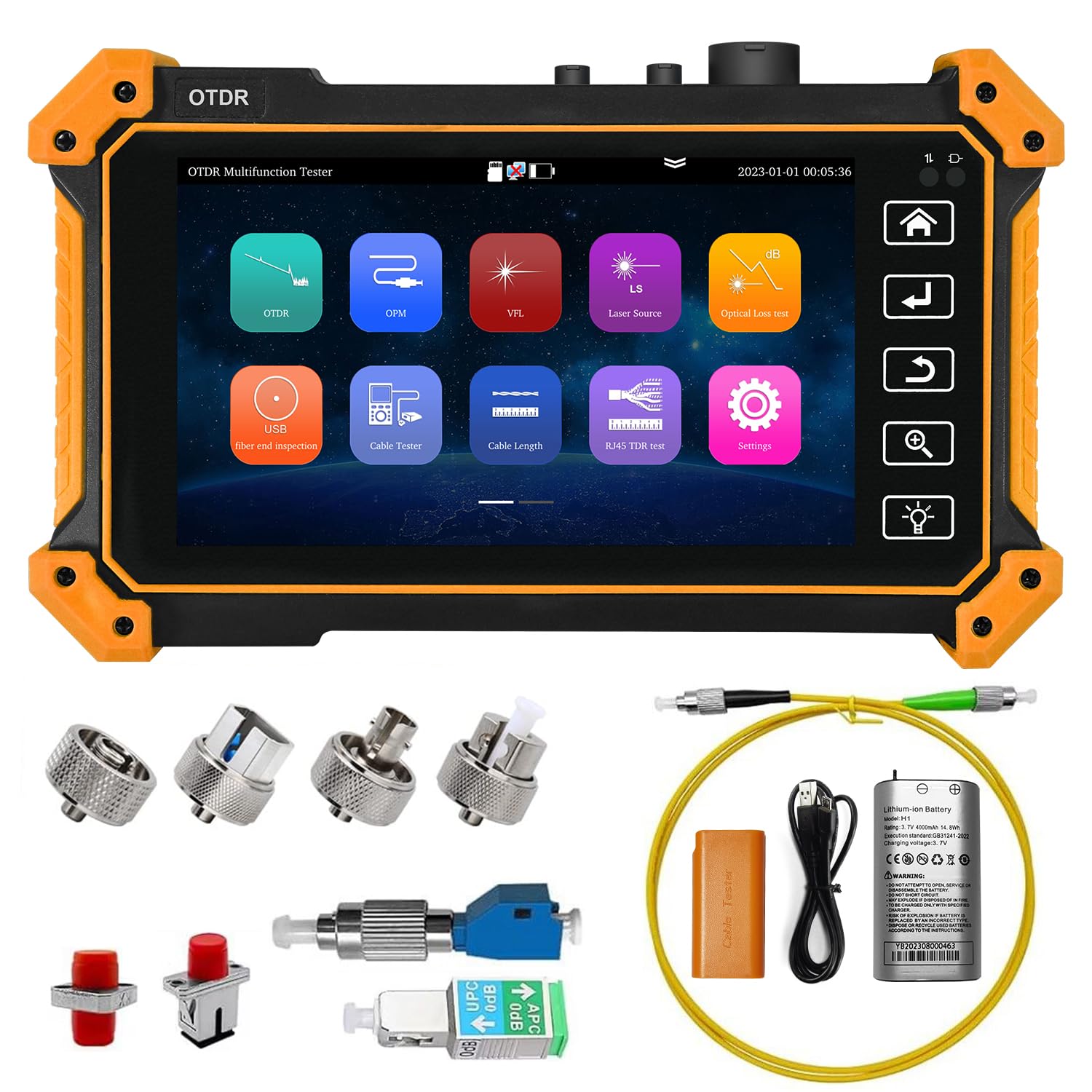 5.5 İnç OTDR Fiber Test Cihazı - Optical Time Domain Reflectometer Otdr 1310 1550Nm incelemesi ve fiyatı